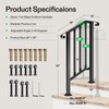 VIVOSUN Outdoor Handrail, 2 Step Stair Handrail, 26" x 36"