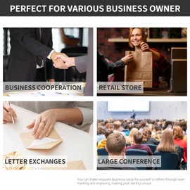 Tarjeta de Presentación Comercial 50Pcs 5 Colores Impresionante Espacios En Marca Láser Grabado Metal Liso Tarjetas de Visita para Visitas Comerciales Tarjetas de Visita