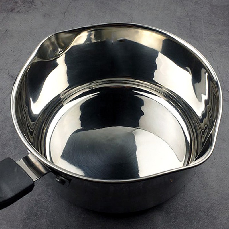 Milk Pot Thicken Stainless Steel Small Pot Nonstick Saucepan Portable