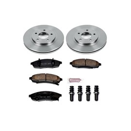 POWERSTOP KOE3018 Autospecialty Front Replacement Brake Kit-OE Brake Rotors & Ceramic Brake Pads For Regal, Lumina, Monte Carlo, Oldsmobile Cutlass Supreme, Pontiac Grand Prix [Model Specific]