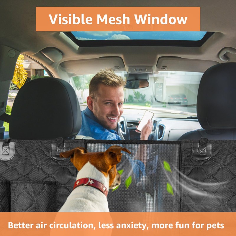 PETICON SUV Cargo Liner for Dogs with Mesh Window, Waterproof