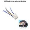 zenoruslky 10 Pin Backup Camera Cable Android Radio RCA Cable