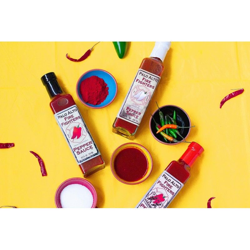Palo Alto Firefighters Pepper Sauce Variety Pack (8.5oz) - Pack
