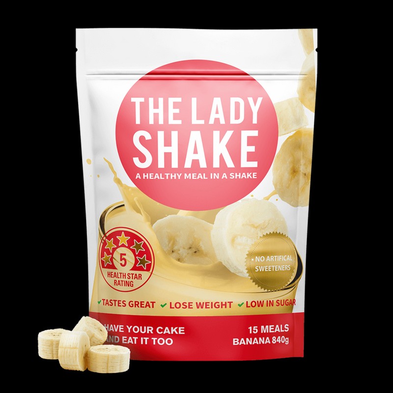 The Lady Shake Meal Replacement Shake 15 Meals 840g, Strawberry