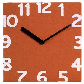 Paradec Torno TOC-200OR Felt Clock, Orange, Size (W x D x H): 7.9 x 1.2 x 7.9 inches (200 x 30