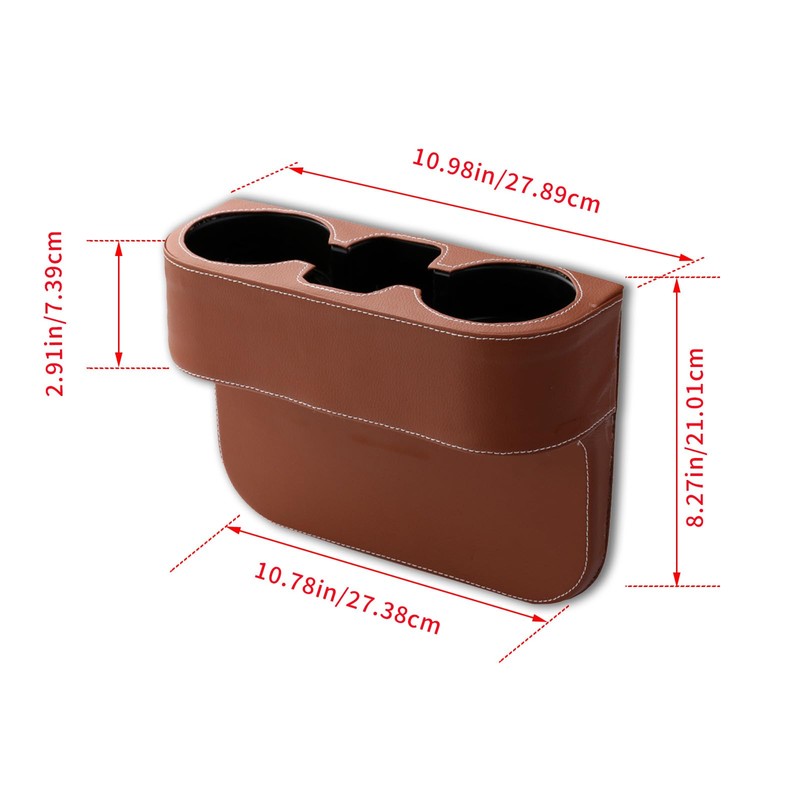 Car Cup Holder, Auto Front Seat Gap Interior Drink Organizer,