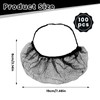 100 Pcs Disposable Beard Nets Food Service, Breathable Nylon Hair