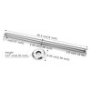 16 Inch Shower Arm and Flange Brushed Nickel, Ceiling Mounted