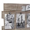 Stonebriar Rustic Wood Collage Picture Frame with Clips and Metal