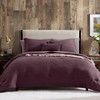 Geniospin Eggplant Queen Comforter Set - 7 Pieces Comforter Queen