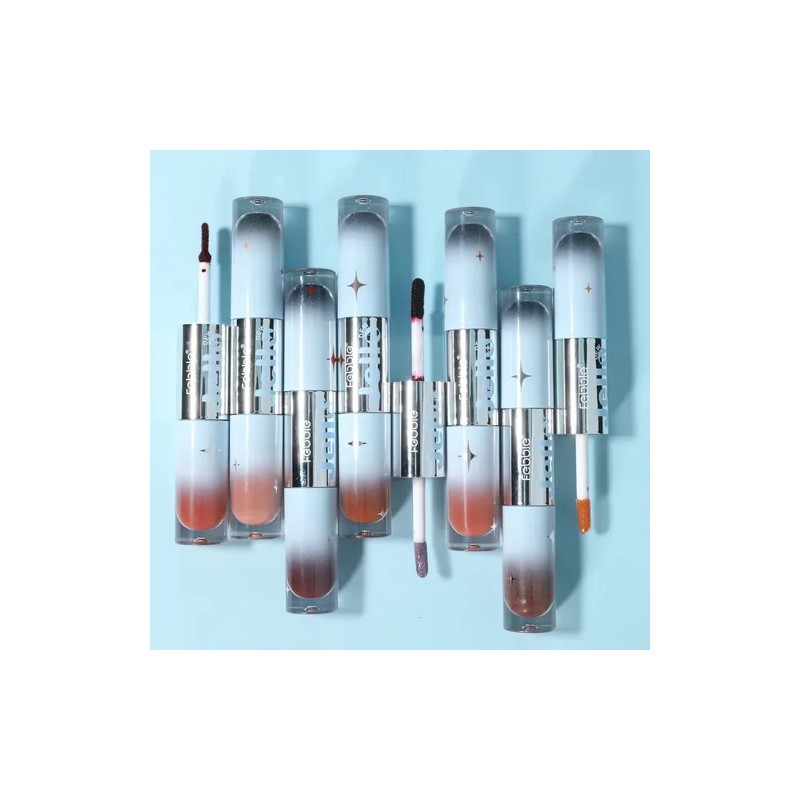 Febble Labial Dual Tinta Peel Off Y Gloss Cristalino 2en1