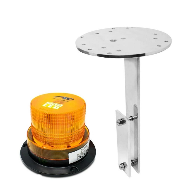 Pro LED Warning Light Beacon & Bracket For Flatbed Trailer
