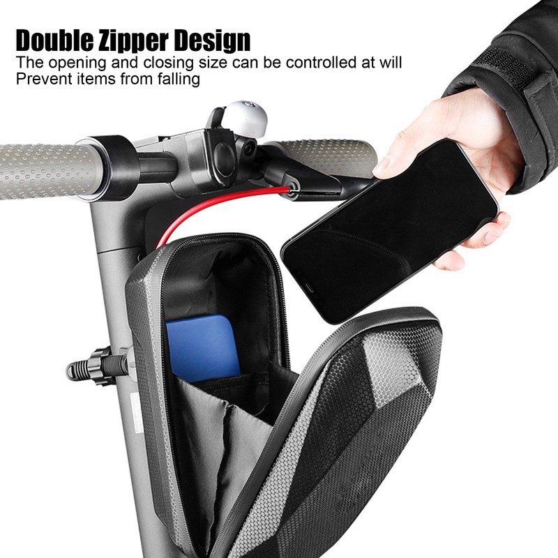 Scooter Front Bag EVA Hard Shell Waterproof Reflective Large Capacity