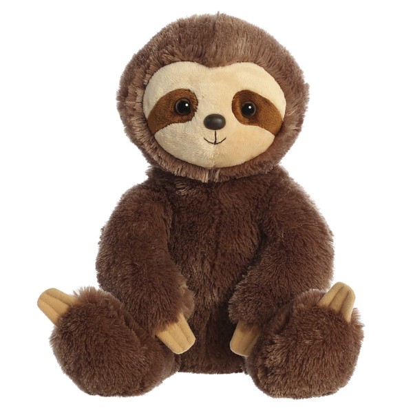 Aurora® Cuddly Sloth Stuffed Animal - Cozy Comfort - Endless Snuggles - Brown 14 Inches