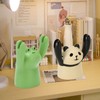 4Pcs Desktop Card Holder Resin Cartoon Animal Shape Cute Message