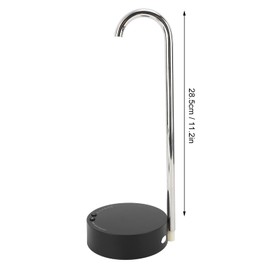 Desktop Water Bottle Dispenser, Automatic Electric Water Bottle Pump Portable Water Dispenser Countertop for Home Office Camping Outdoor Travel (Black)