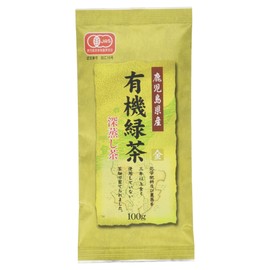 Onoen Organic Green Tea Produced in Kagoshima Prefecture, Gold Stamp, 3.5 oz (100 g)