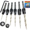 FTG USA Adjustable Wood Countersink Drill Bit Set 6 Pc