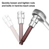 sourcing map 3pcs 10mm Ball End Hex Bit Socket 1/2"