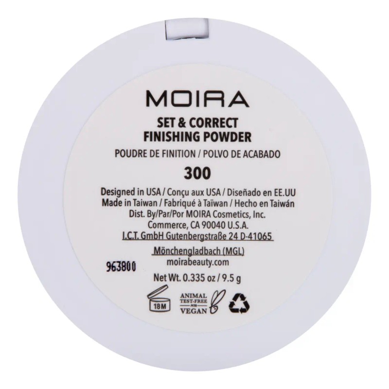 Polvo De Acabado Moira Cosmetics Set & Correct