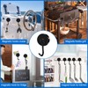 LOVIMAG Magnetic Hooks for Cruise Cabins,110Lbs Black Swivel Magnet Hooks,Heavy
