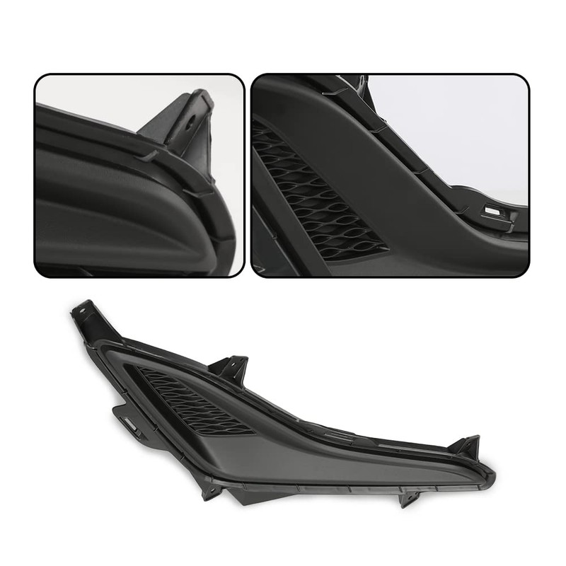 G-PLUS Front Fog Light Cover Compatible with 2016 Elantra Value