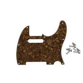 ROZILO 8 Hole Tele Pickguard Pick Guard Scratch Plate for Telecaster USA/Mexican Fender Gold Pearl