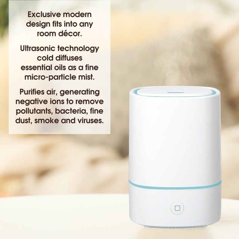 Pure Essential Oil Works Sensei LED Ultrasonic Aroma Diffuser, 150ml