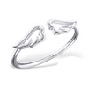 ICYROSE 925 Sterling Silver Open Angel Wings Above Knuckle Ring