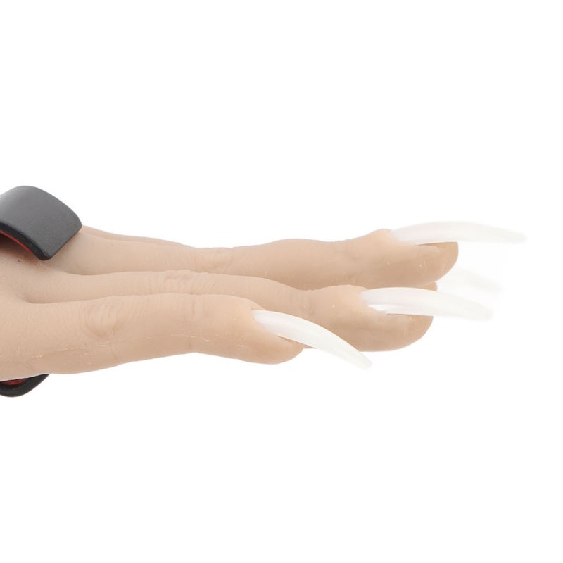 Nail Practice Hand Soft Silicone Mannequin Hand with Adjustable Clamp