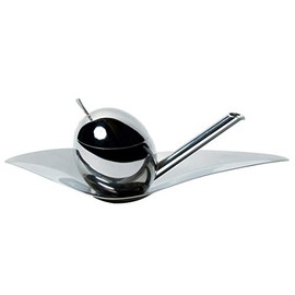 Alessi "Taste-Huile" Olivenölkoster aus Edelstahl, 54 x 19.5 x 35 cm, Silber