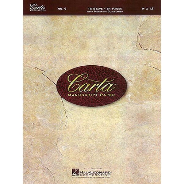 Hal Leonard Carta Manuscript Paper No. 6 Basic Sheet Music