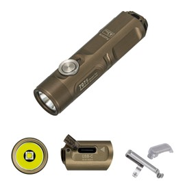 RovyVon Aurora A3Pro G4 7000K LED Keychain Flashlight, 700 High Lumens Ultra Bright EDC Mini, Small Small Size, Waterproof, USB-C Charging, Gift Pocket Ideal for Emergency Outdoor