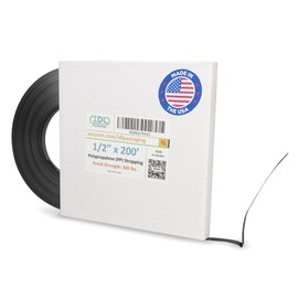 IDL Packaging 1/2" x 9000' Hand Grade Polypropylene (PP) Strapping Roll of 8" x 8" Core Size, 300 lbs Break Strength - Lightweight and Affordable Poly Banding - Flexible Packing Straps