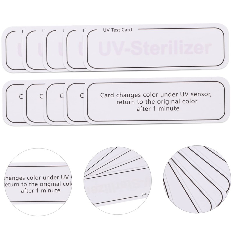 Baluue 40pcs Uv Test Cards for Uv Light Intensity Measurement