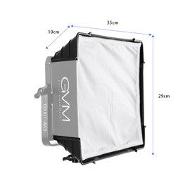 GVM 2 Packs Foldable Softbox Diffuser with Grid Beehive for GVM 1000D Series Video Light, Suitable for Studio Lighting, Portrait Photography, Led Panel, Gaming, Filming