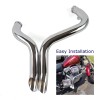 SHARKROAD Chrome 2" O.D LAF Drag Pipes Exhaust For Harley