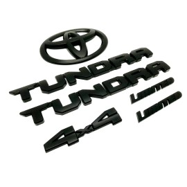 TOYOTA Overlay Matte Black Front Door Tundra Limited 4X4 Emblem Badge 2022 -25 Tundra