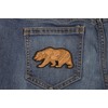 California Bear Patch - 3.5x1.8 inch. Embroidered Iron on Patch