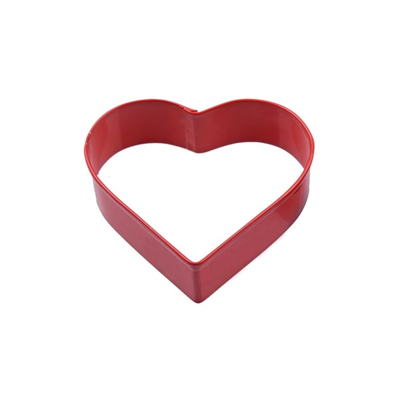 Anniversary House Heart Poly-Resin Coated Cookie Cutter Red