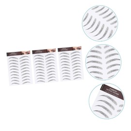 Ipetboom Full Realistic Eyebrow Stickers Brow Tint Kit Quick Easy Application No Wounds No Recovery for Light Brows