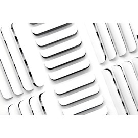 HVAC Premium 10"w X 10"h [Duct Opening] 3-Way Fixed Curved Blade Air Supply Diffuser Register Vent Cover Grille [Outer Dimensions: 11.75"W X 11.75"H]