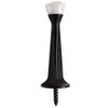 10 Pack - Designers Impressions Matte Black Heavy Duty Solid Rigid Door Stop w/White Rubber Tip : 6752