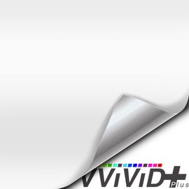 VViViD+ Matte White Vinyl Wrap Roll with Air Release Technology - 1ft x 5ft
