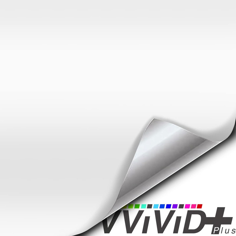 VViViD+ Matte White Vinyl Wrap Roll with Air Release Technology