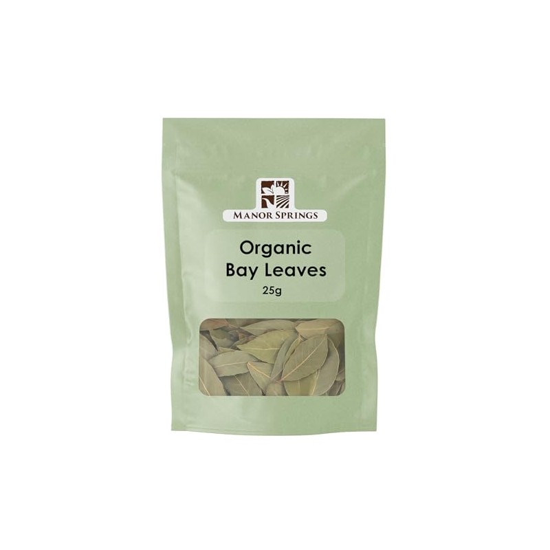 Organic Dried Bay Leaves 25g by Manor Springs Organic