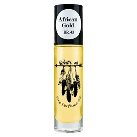 Well's Oil Roll-On Perfume Oil (Inspired by African Gold) | Oriental & Warm Spicy Notes | Long-Lasting | Paraben-Free | 0.33 Fl Oz / 10 ml