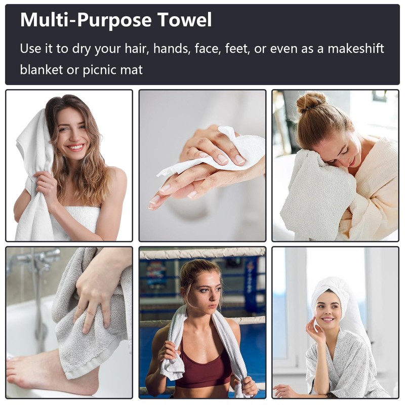 ASelected 2 PCS Microfibre Cloth Extra Large and Thick 90x60