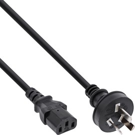 InLine 16655F Mains Cable, Mains Plug China to IEC Plug C13, 5.0 m