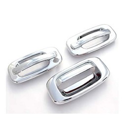Chrome Door Handle and Tailgate Covers for 99-06 Chevy Silverado 1500 2500 3500 (2 DR)